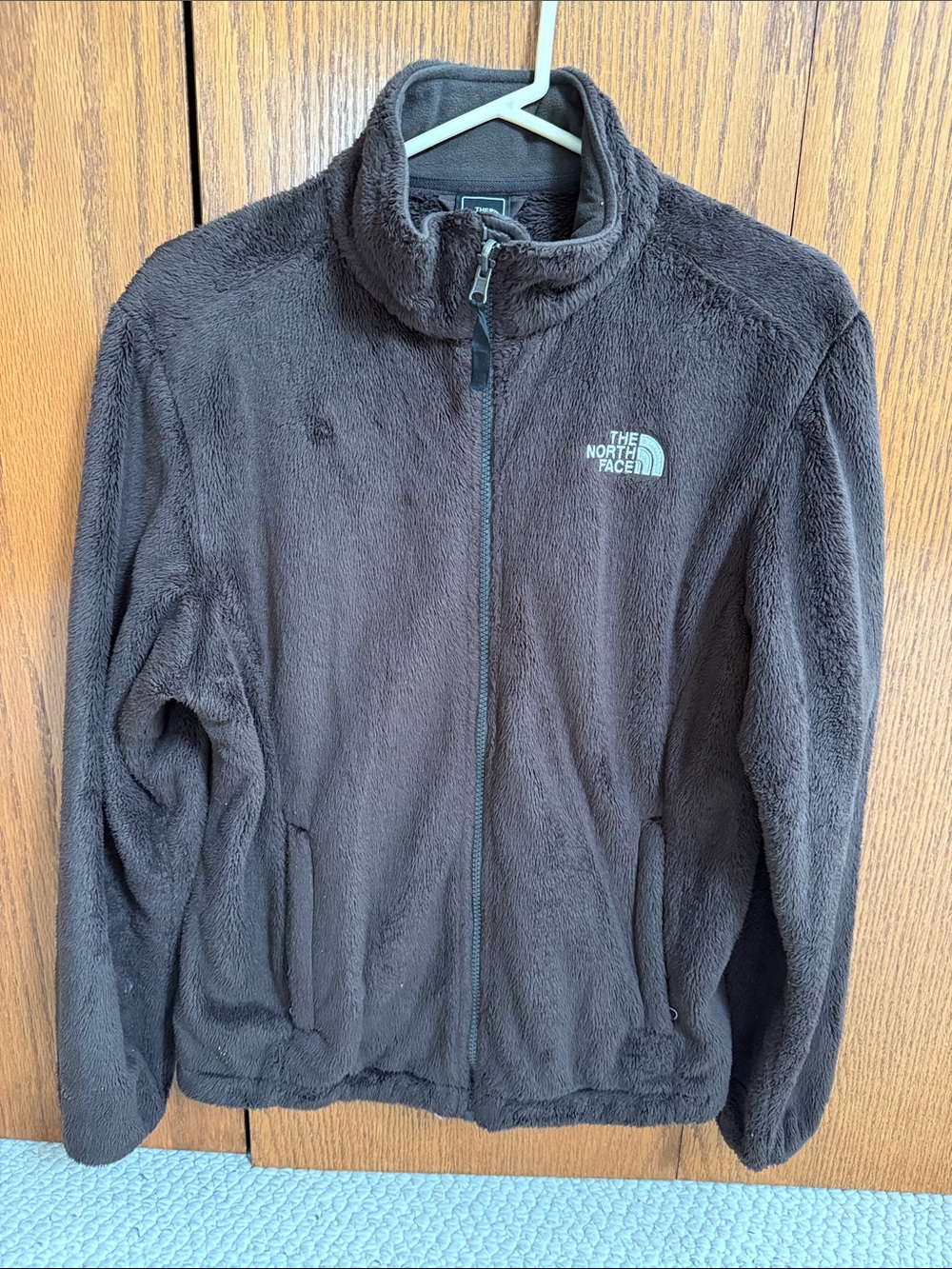 The North Face Dark Brown Plush Full-Zip Fleece OsitoJacket